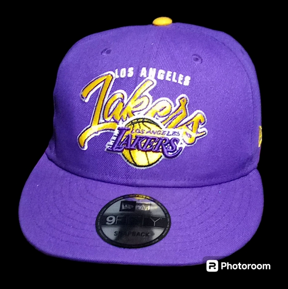 Los Angeles Lakers Snap-Back Hat, New Era, Purple and Gold, Adjustable - Picture 13 of 13
